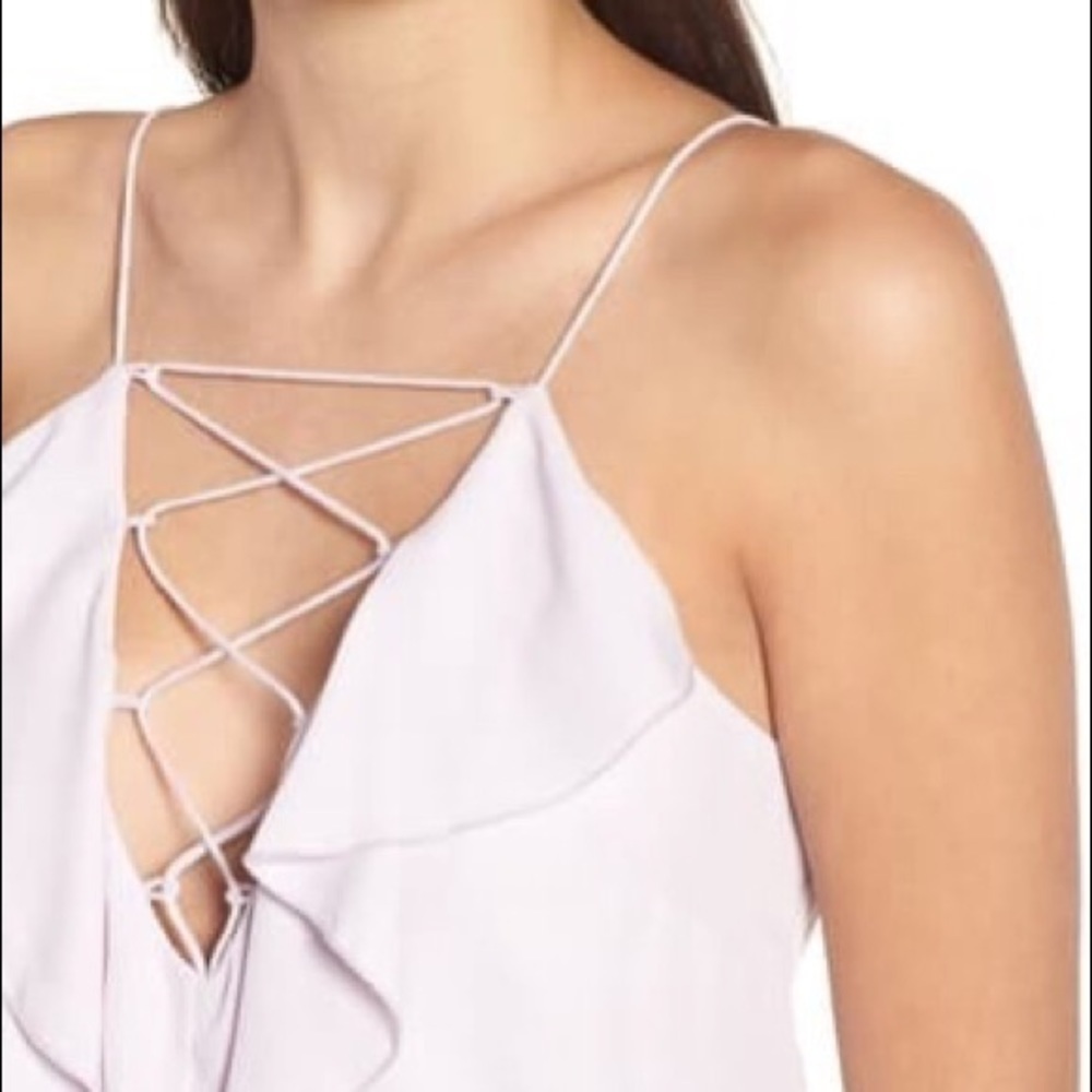 Wayf Lace-Up Ruffle Cami - Picture 5 of 9